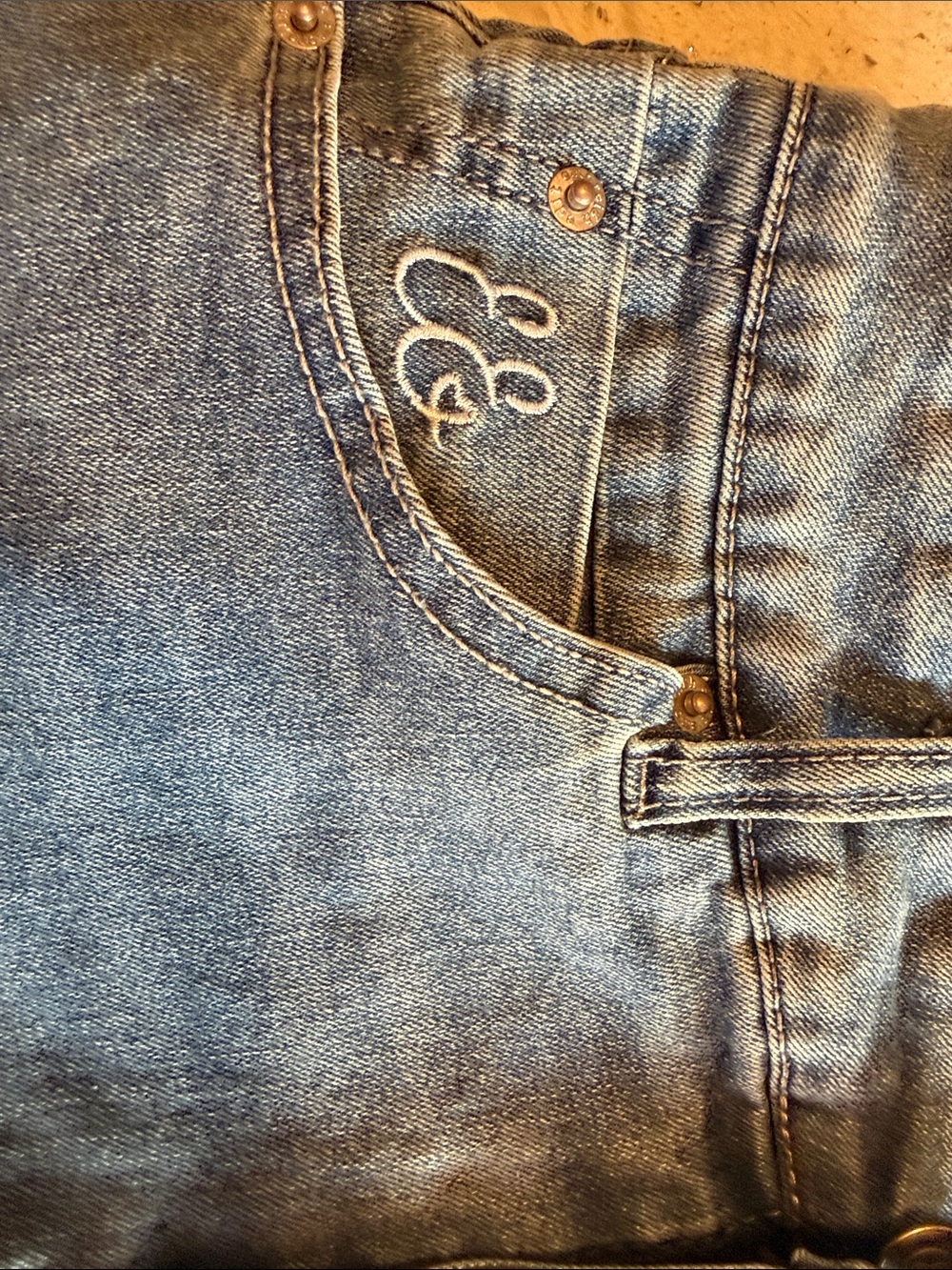 Embreigh Edit Girls' Blue Denim Mini Skirt - Picture 5 of 5